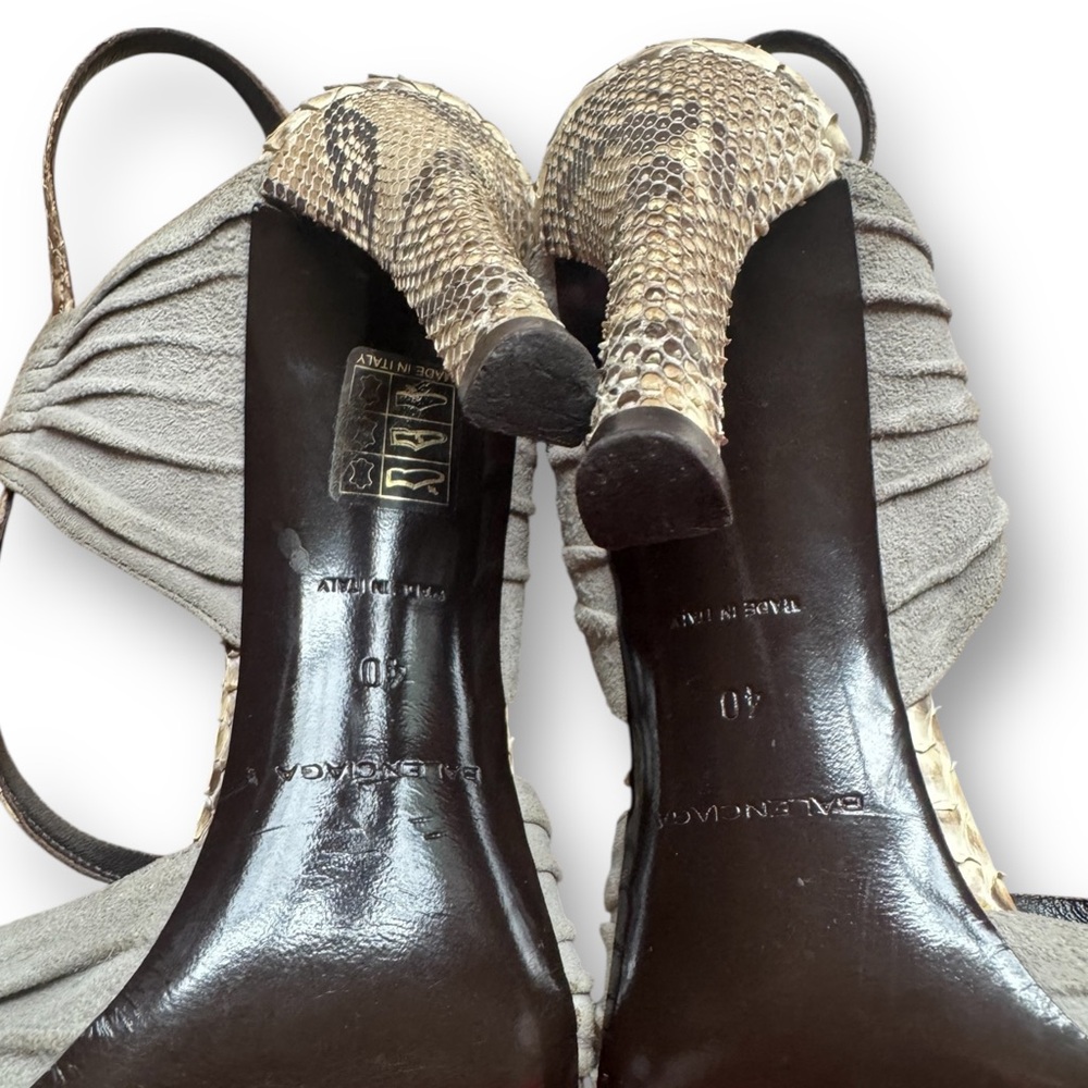 Balenciaga Python Heels - image 7